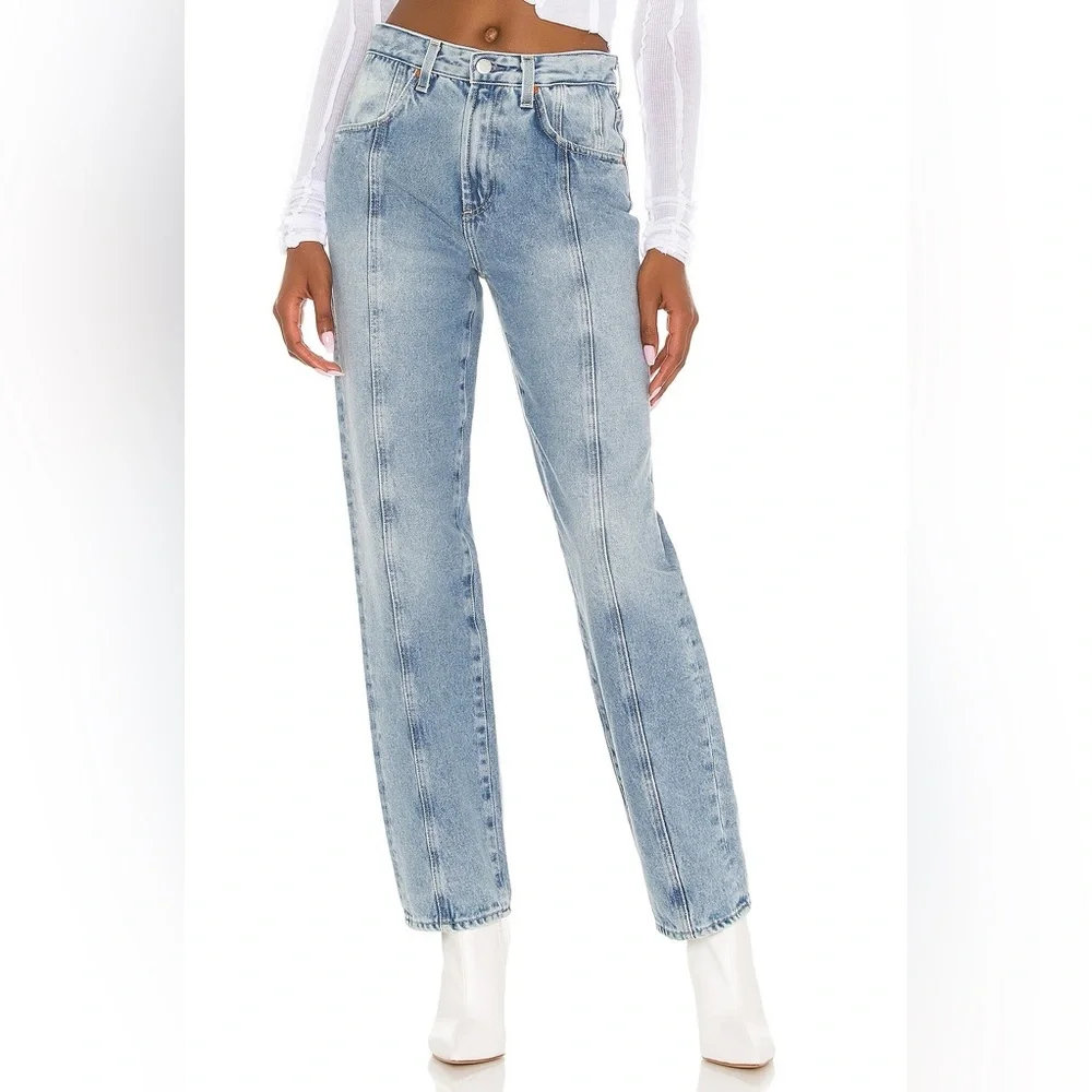 AG Panelled Alexxis Vintage Slim Straight Jeans - Picture 10 of 10